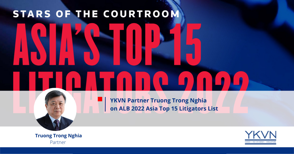 YKVN Litigation Cochair & Partner Truong Trong Nghia recognized by ALB